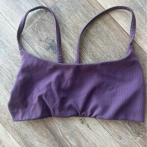 Lululemon size 6 purple wunder train strappy racer bra